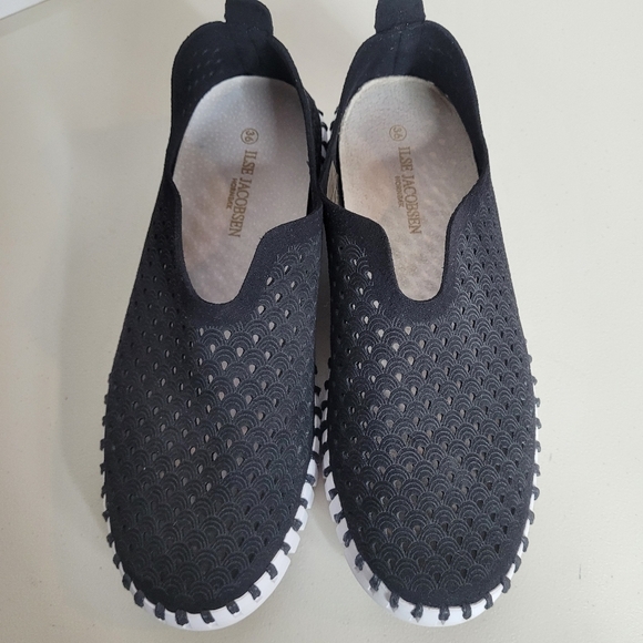 Ilse Jacobsen Hornbaek Womens Black Tulip 139 Flat Slip-On - Size 36 (5.5/6) - Picture 7 of 15